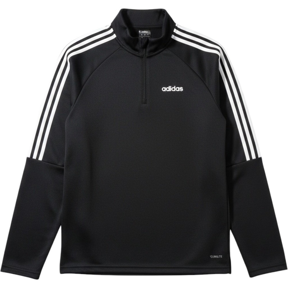 Adidas Climalite 1/4 Zip Pullover Mens Medium‎ Black White Stripes DY3145